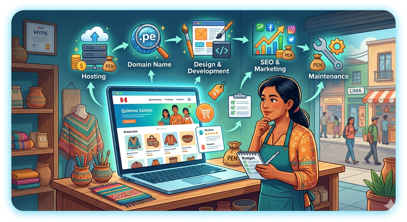 ¿Cuánto cuesta una página web para mi negocio? Guía honesta para MYPEs
