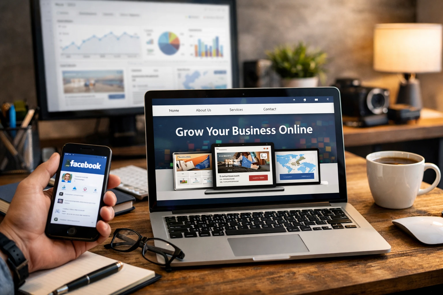 Por qué tu negocio NECESITA una página web en 2025 (aunque ya tengas Facebook)