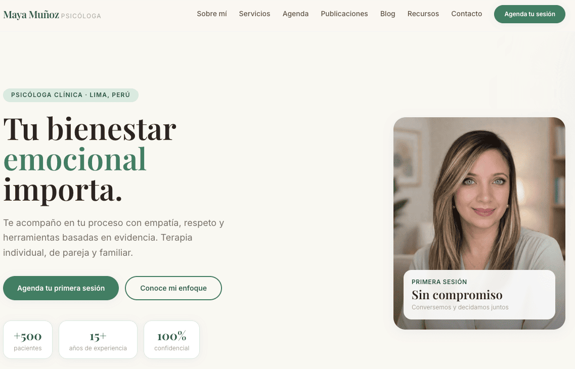 Plataforma de Psicología Online